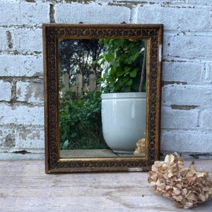 Vintage Gold Framed Mirror, Vintage Decor