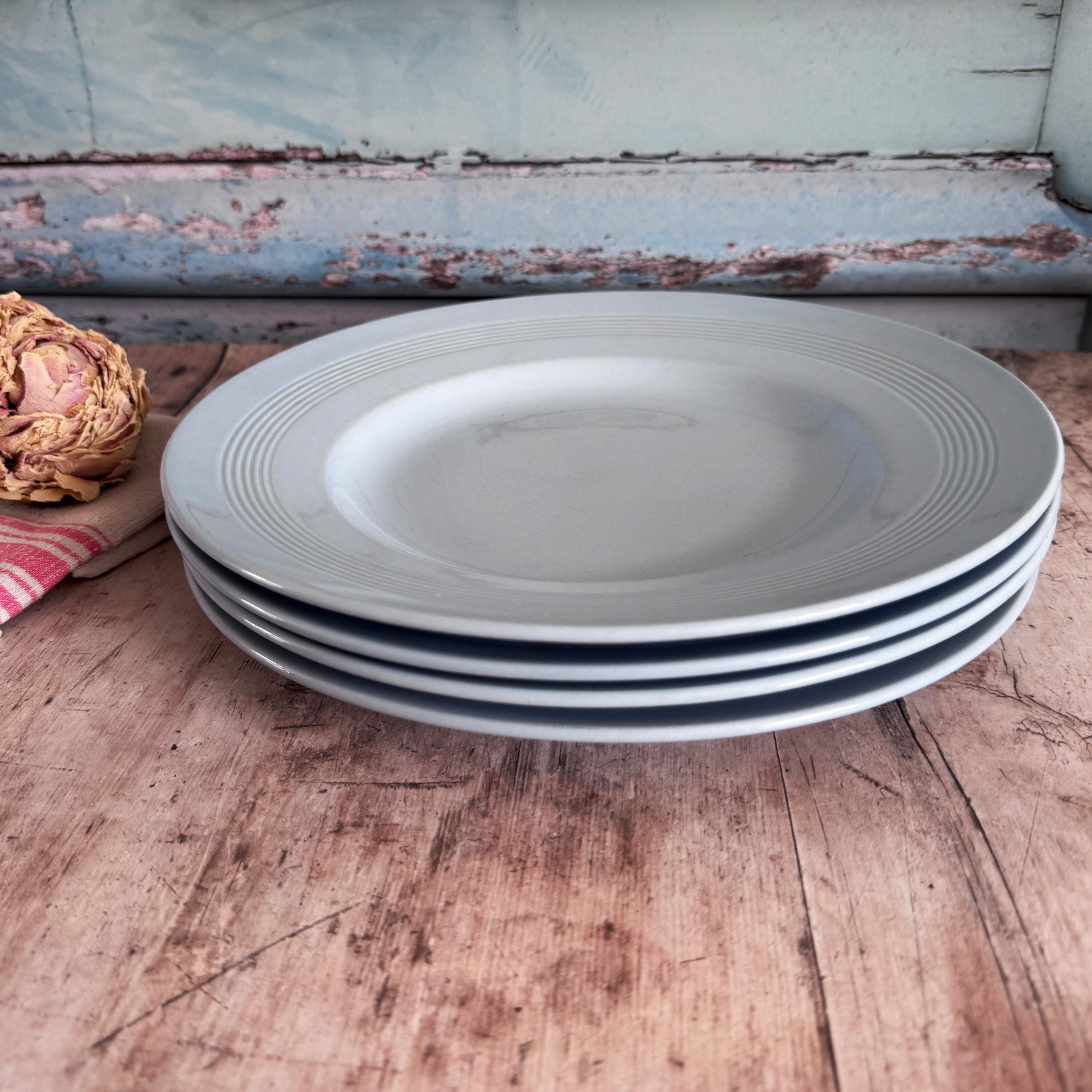 【SALE】Woods Ware Iris プレート 4枚セット Vintage Woods Ware Iris Side Plates, Set of 4, Blue China - Etsy