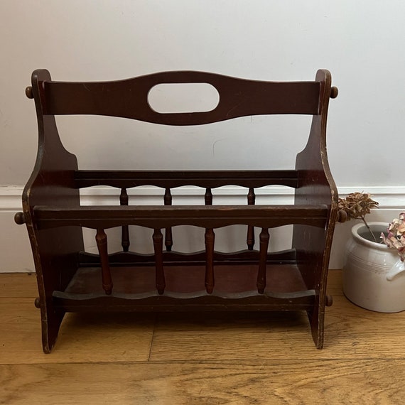 Vintage French Magazine Rack Paper Rack Farmhouse Decor | Etsy