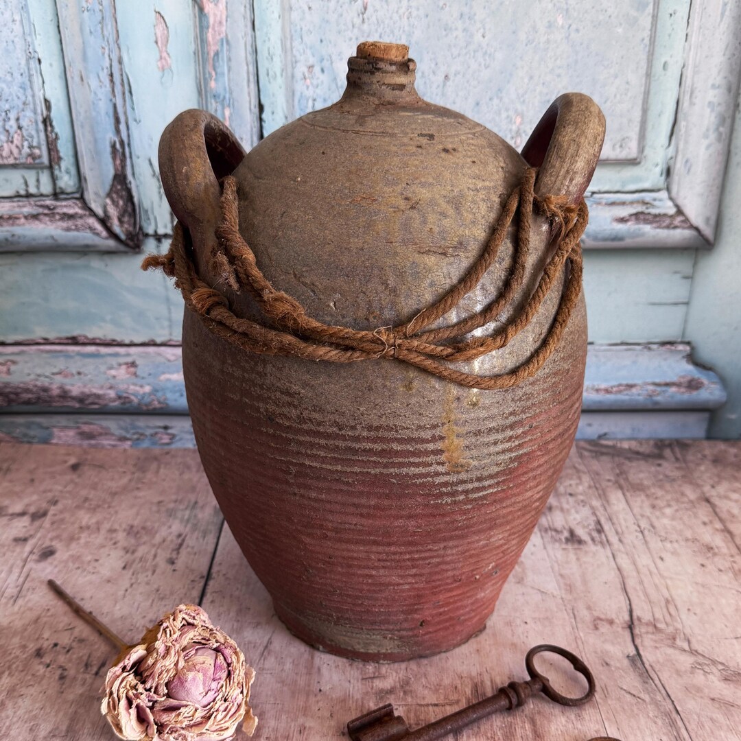 Rustic Red Urn Vintage Rustic Pottery Urn, Vintage Home, Vintage Vase - Etsy UK