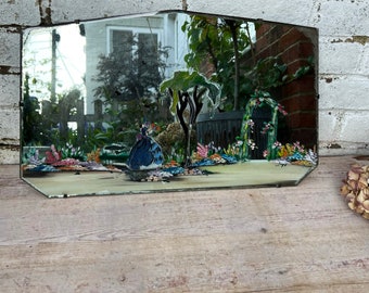 Vintage Crinoline Lady Bevelled Mirror, Vintage Decor, Vintage Home