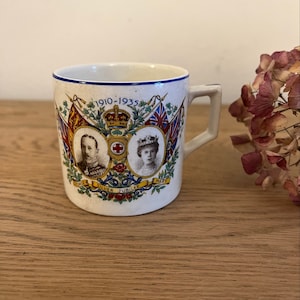 Vintage George V Silver Jubilee Mug, Collectible Memorabilia, Royal China