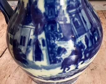 ヴィンテージ ブルー 陶器製水差し、農家風装飾 - Etsy 日本