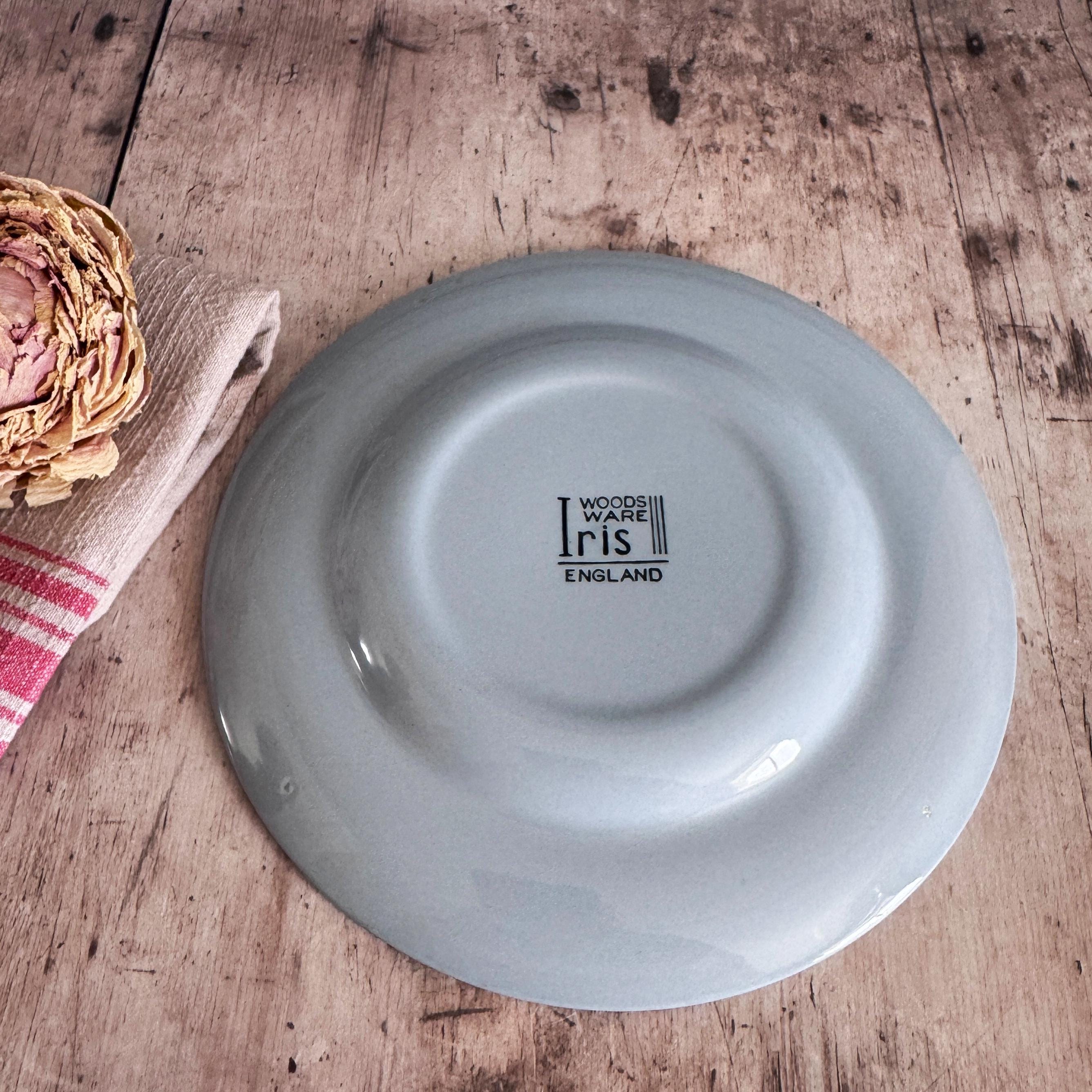 Vintage Woods Ware Iris Side Plates, Set of 4, Blue China - Etsy