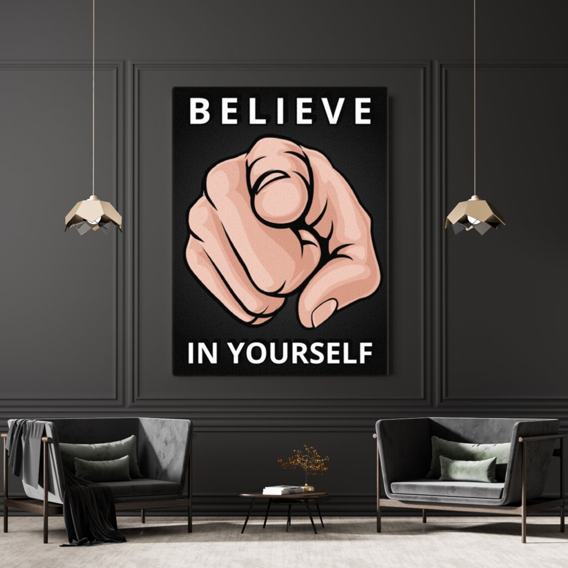 Motivational Wall Art Canvas Prints Entrepreneur Inspirational Etsy