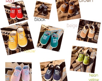 Colourful Baby Sneakers| Canvas |vans style Baby Shoes,First Shoes,Baby Girl,Baby Boy,Baby Gift, Baby Shower, New Born,Welcome Gift,Unisex