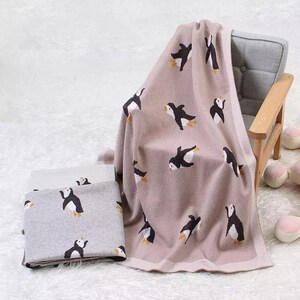 Smooth Touch Cotton Baby blanket ｜Penguin