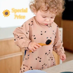 Baby panda smock | Bib