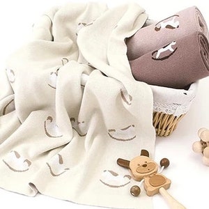 Smooth Touch Cotton Baby blanket ｜Penguin