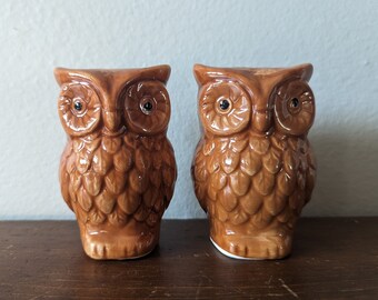 ヴィンテージのフクロウの塩コショウ入れ - Etsy 日本