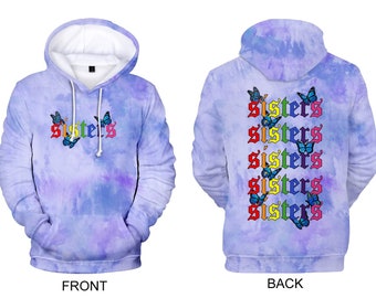 sisters hoodie blue