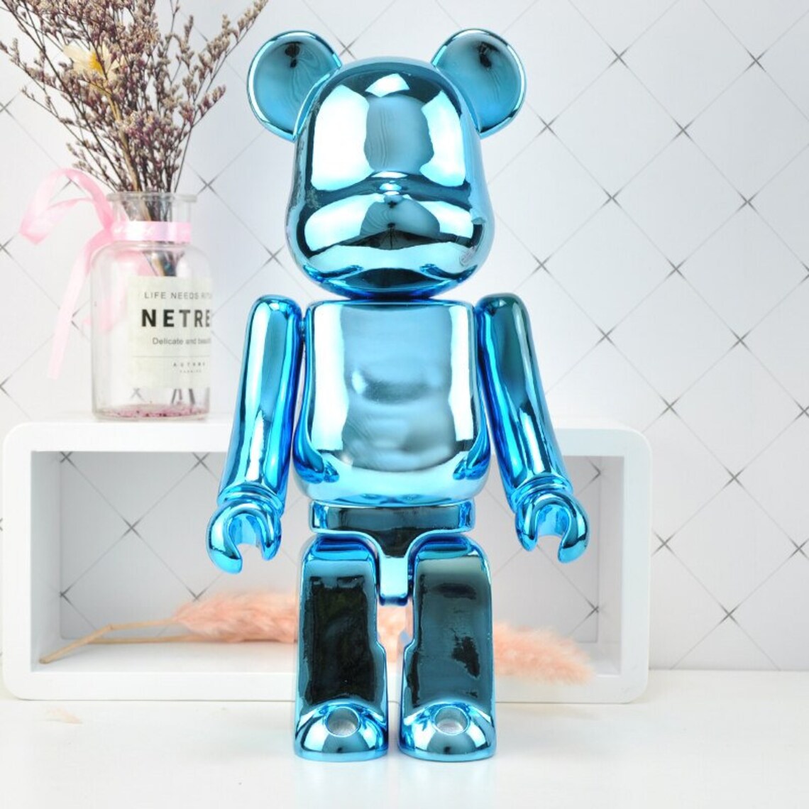 bearbrick minion chrome