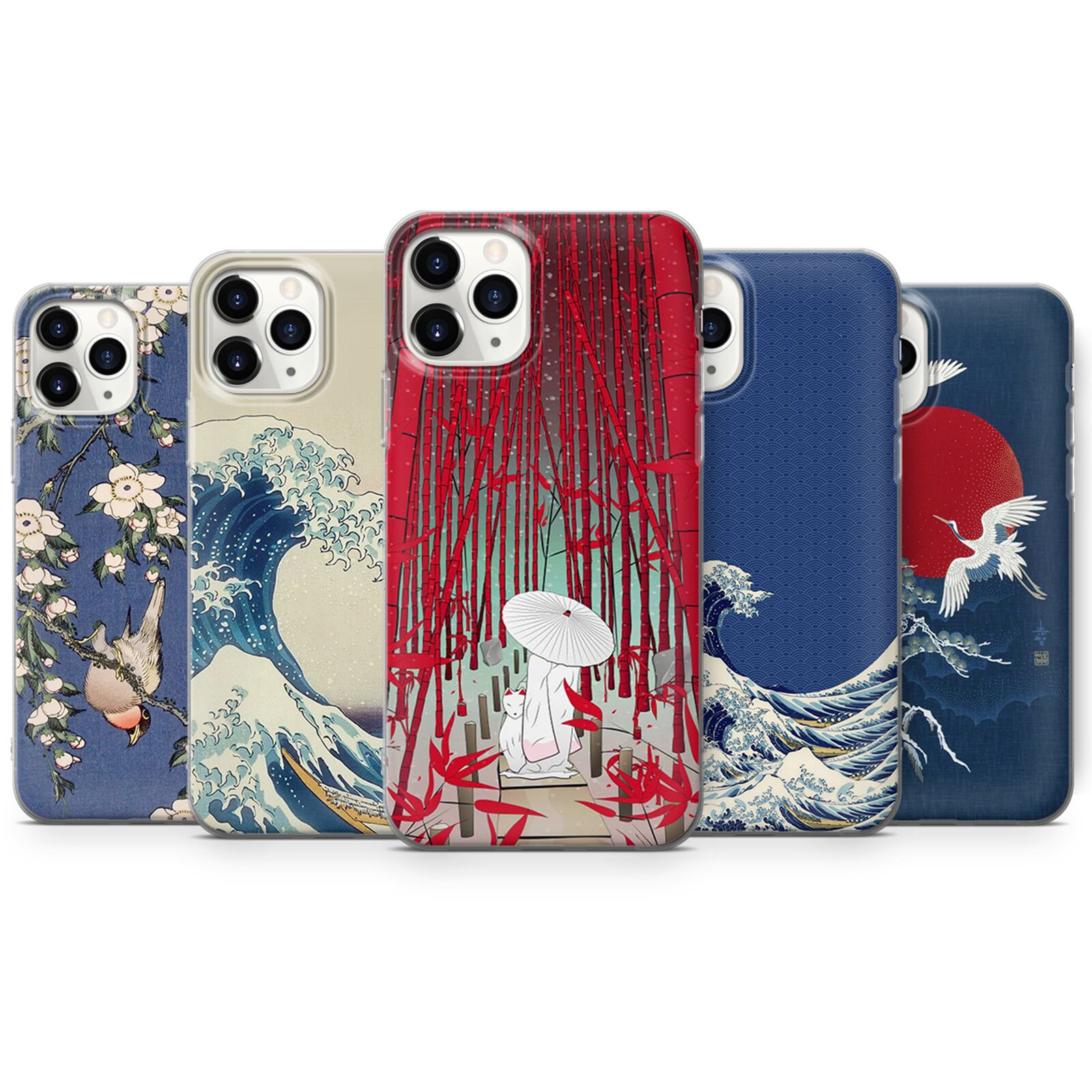 Japanese Phone Case Traditional Aesthetic Art For Iphone 11 Etsy