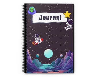 Cosmic Space-Themed Spiral Notebook | Astronaut Journal | Perfect for Students, Gifts, Writing, Astronomy Lovers, Space Fans