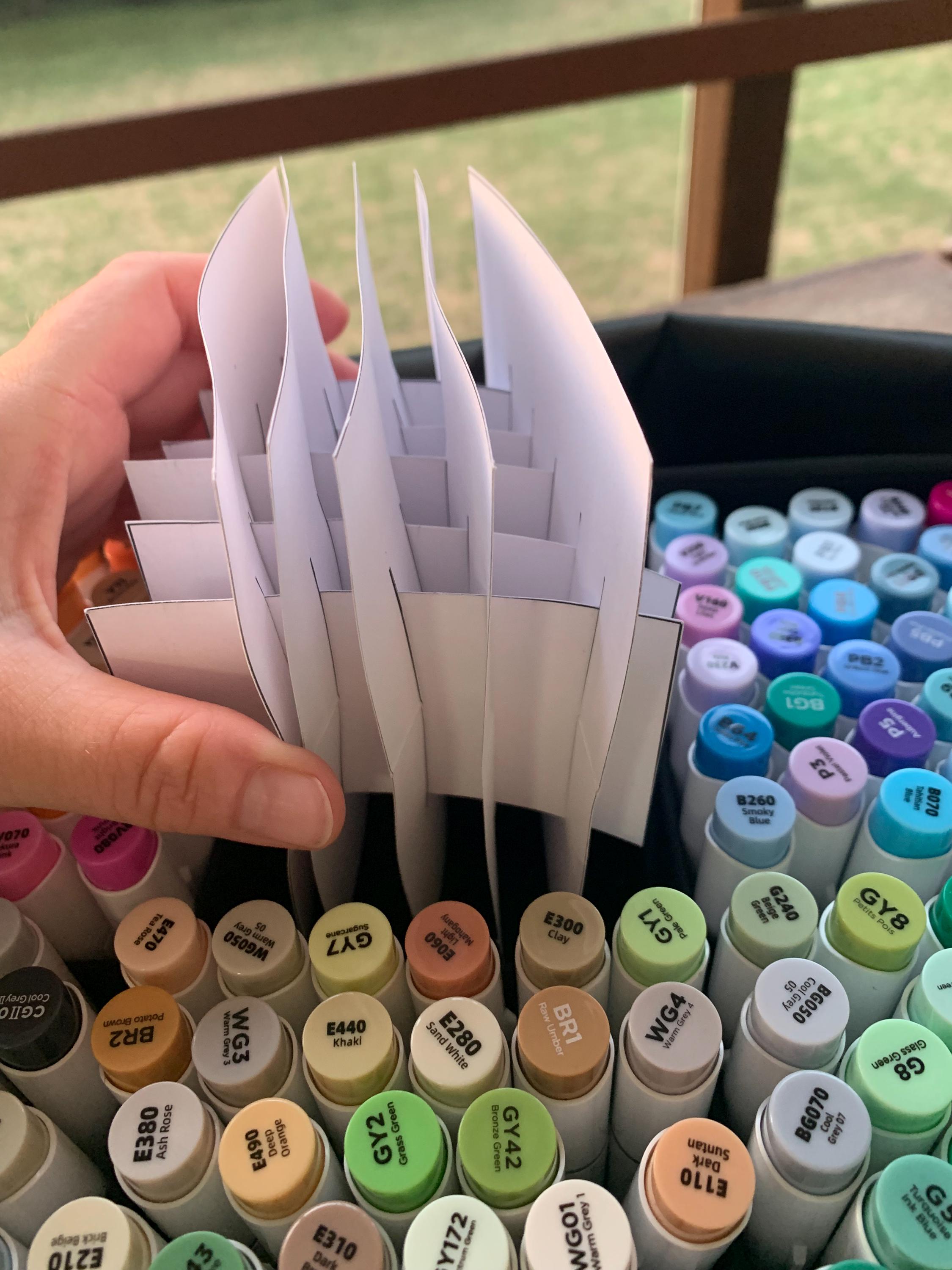 三線用　角度で変色するオーロラバチ　人工オパール製 Ohuhu Honolulu (320 Set) Marker Storage Organize Dividers