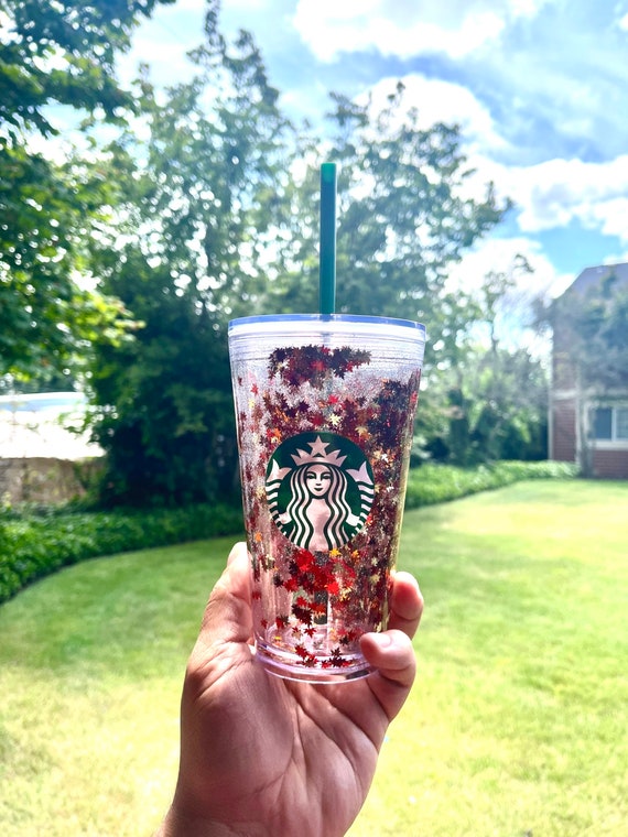 Starbucks Fall Tumbler Starbucks Custom Tumbler Snowglobe Etsy