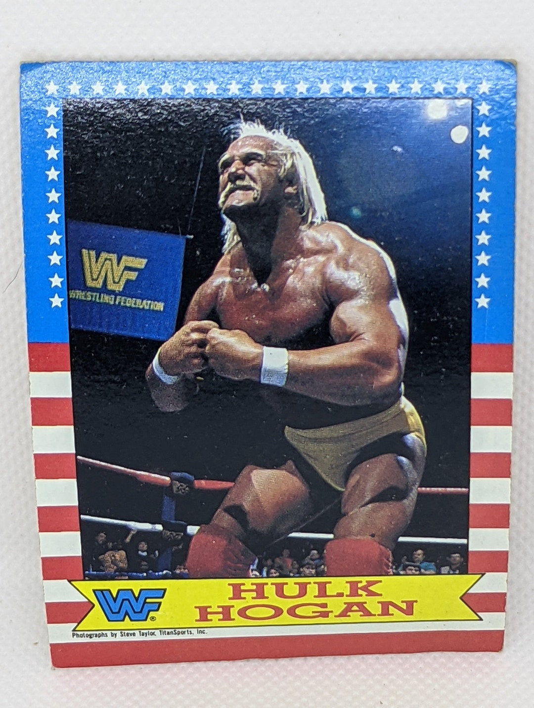 Hulk Hogan Authentic Vintage Card 1987 Topps WWF 3 // Great Condition ...