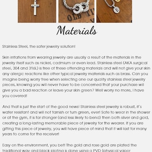 Personalized Coin Necklace with Rope Chain - Circle Pendant Necklace - Custom Engraved Necklace Pendant - Stainless Steel Necklace for Him image 10