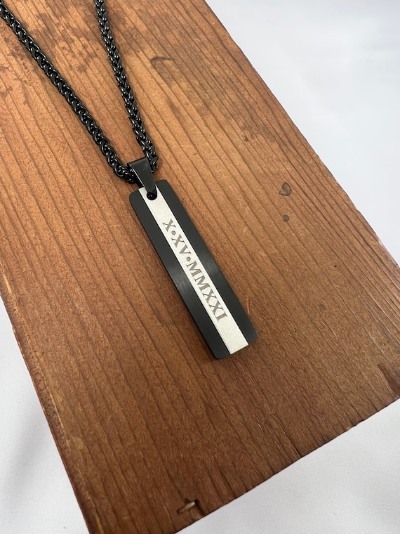 Personalized Engraved Necklace Custom Gifts Engraved Pendant