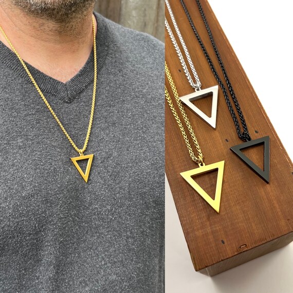 Triangle necklace sale pendant