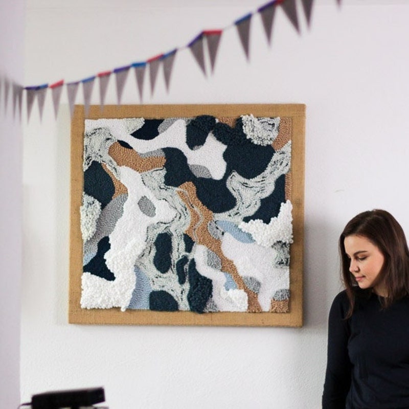 View of Embroidered Wall Art - Etsy