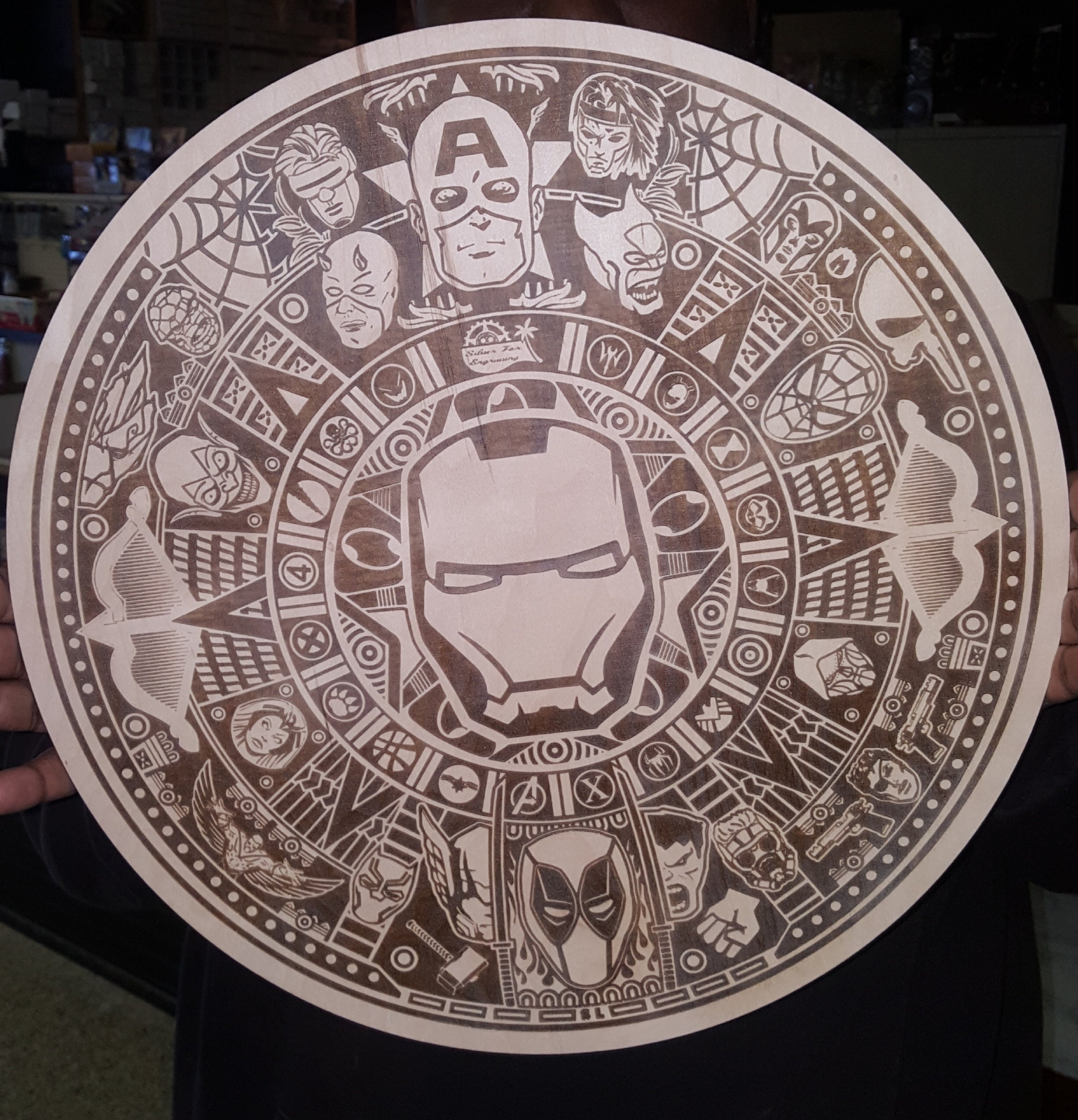 Custom Made Avengers Mayan Calendar Etsy