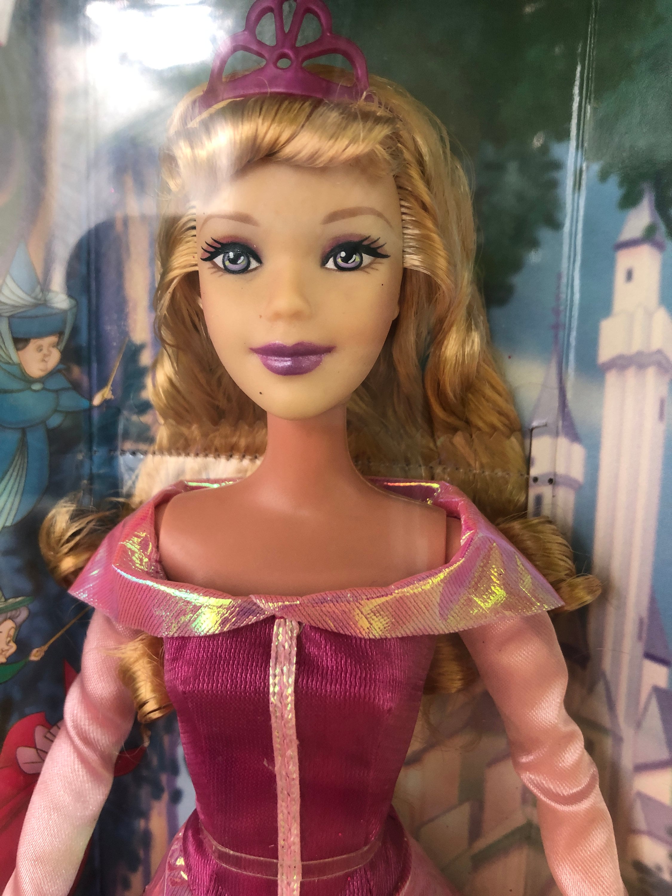 Sleeping Beauty Barbie Glitter Princess Etsy