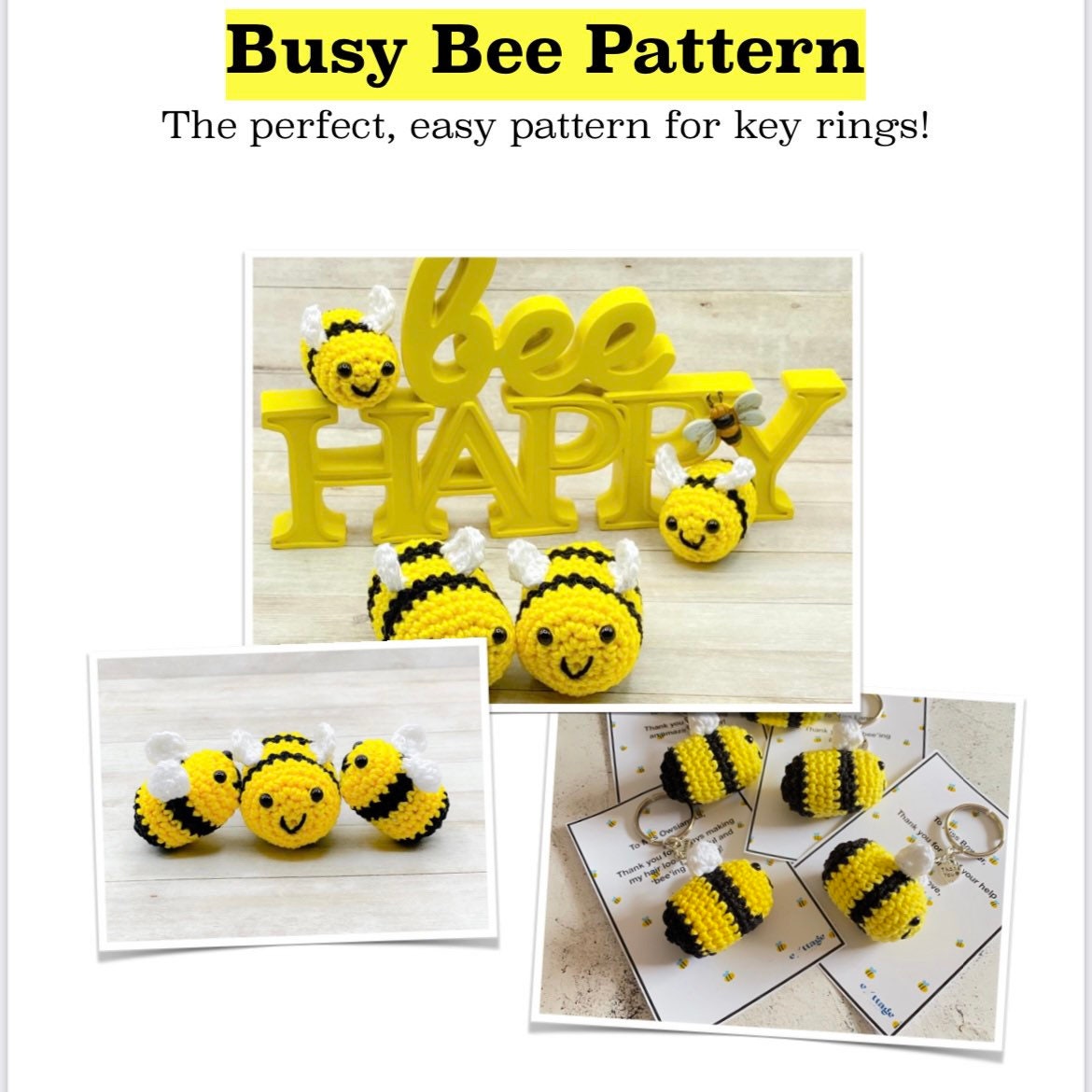 Busy Bee Crochet Pattern Etsy