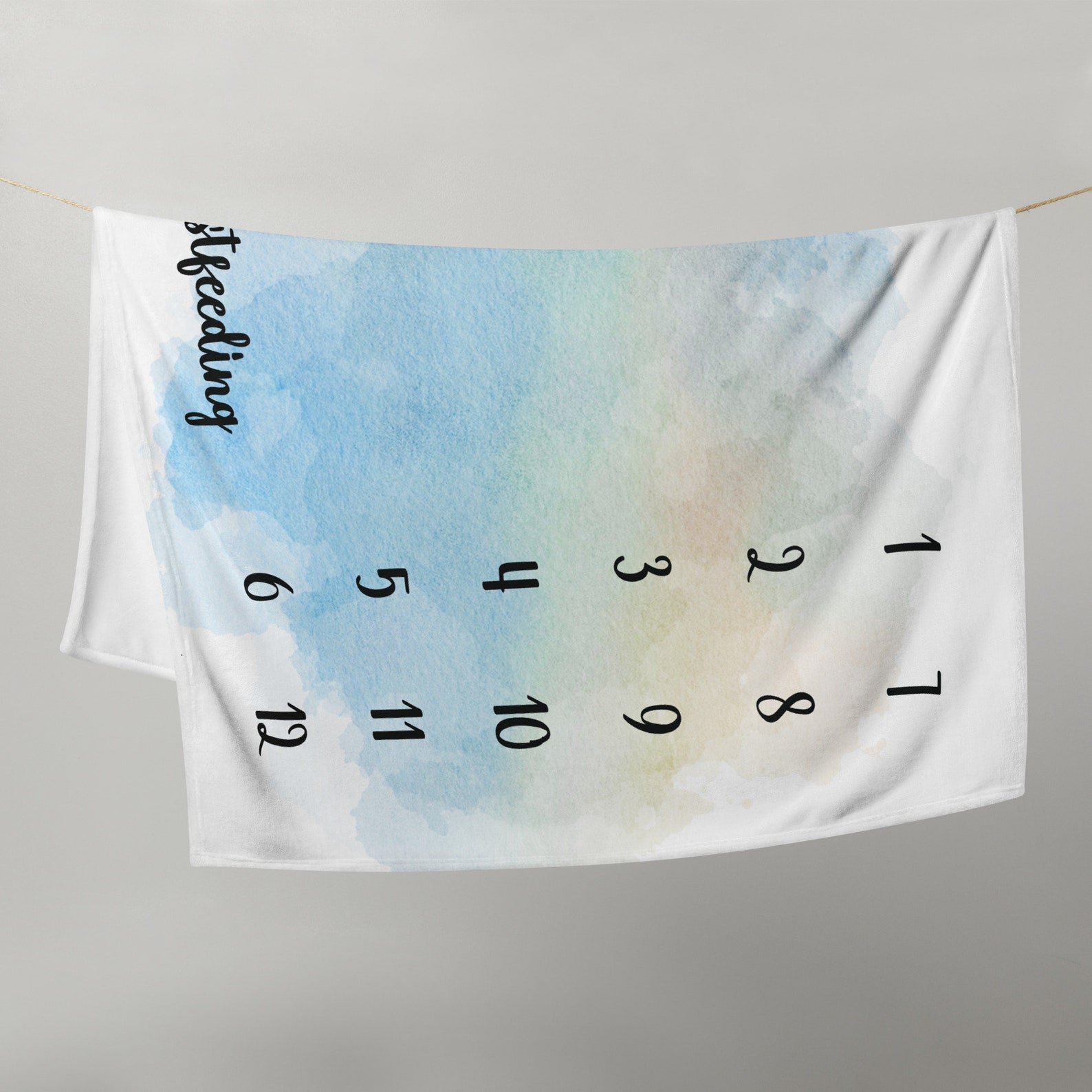 Baby Milestone Blanket Breastfeeding Milestone Blanket Photo Etsy