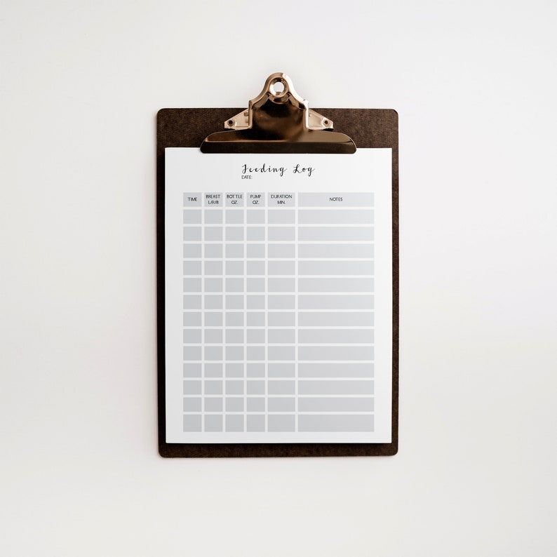 Baby Tracker Printable, Feeding Log, Breastfeeding Tracker, Bottle Feeding, Newborn Baby Tracker