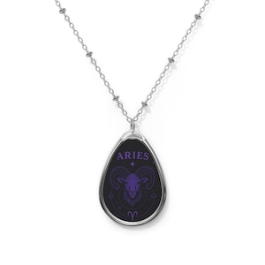 Aries Zodiac Necklace - Celestial Astrology Jewelry, Personalized Gifts for Her, Horoscope Pendant for Birthdays, Unique Zodiac Gifts
