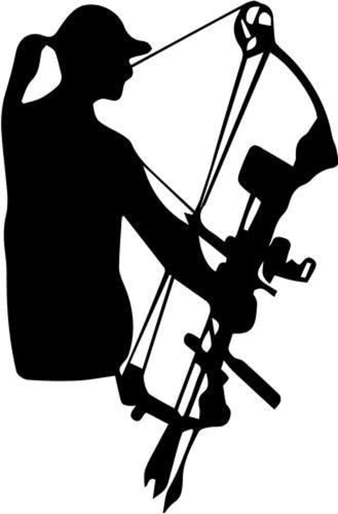 Bowhunter Girl Vinyl Decal Sticker Bumper Car Truck Window - Etsy