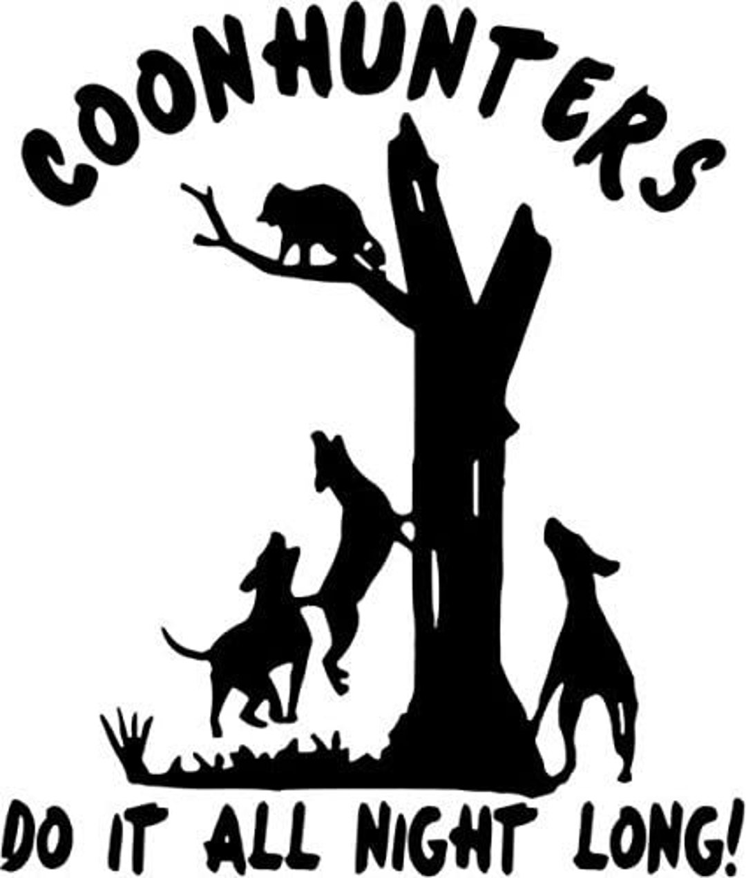 Coon Hunters Raccoon Sportsman Hunting Vinyl Decal Sticker Etsy