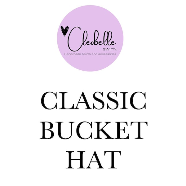 Classic Bucket Hat PDF Sewing Pattern & Instructions