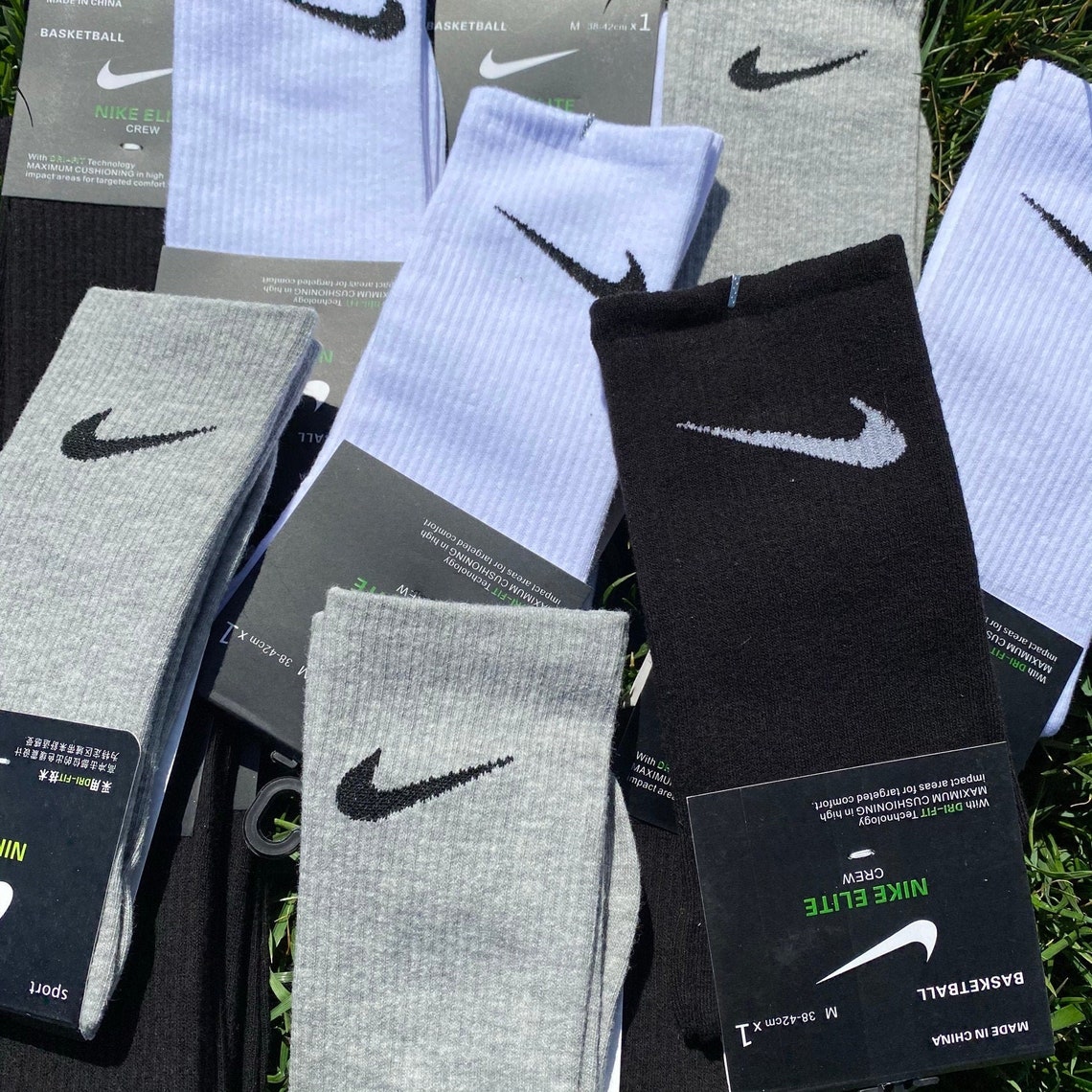 NIKE Dri-fit Socks 3 color Nike SOCK set Black Nike sock | Etsy