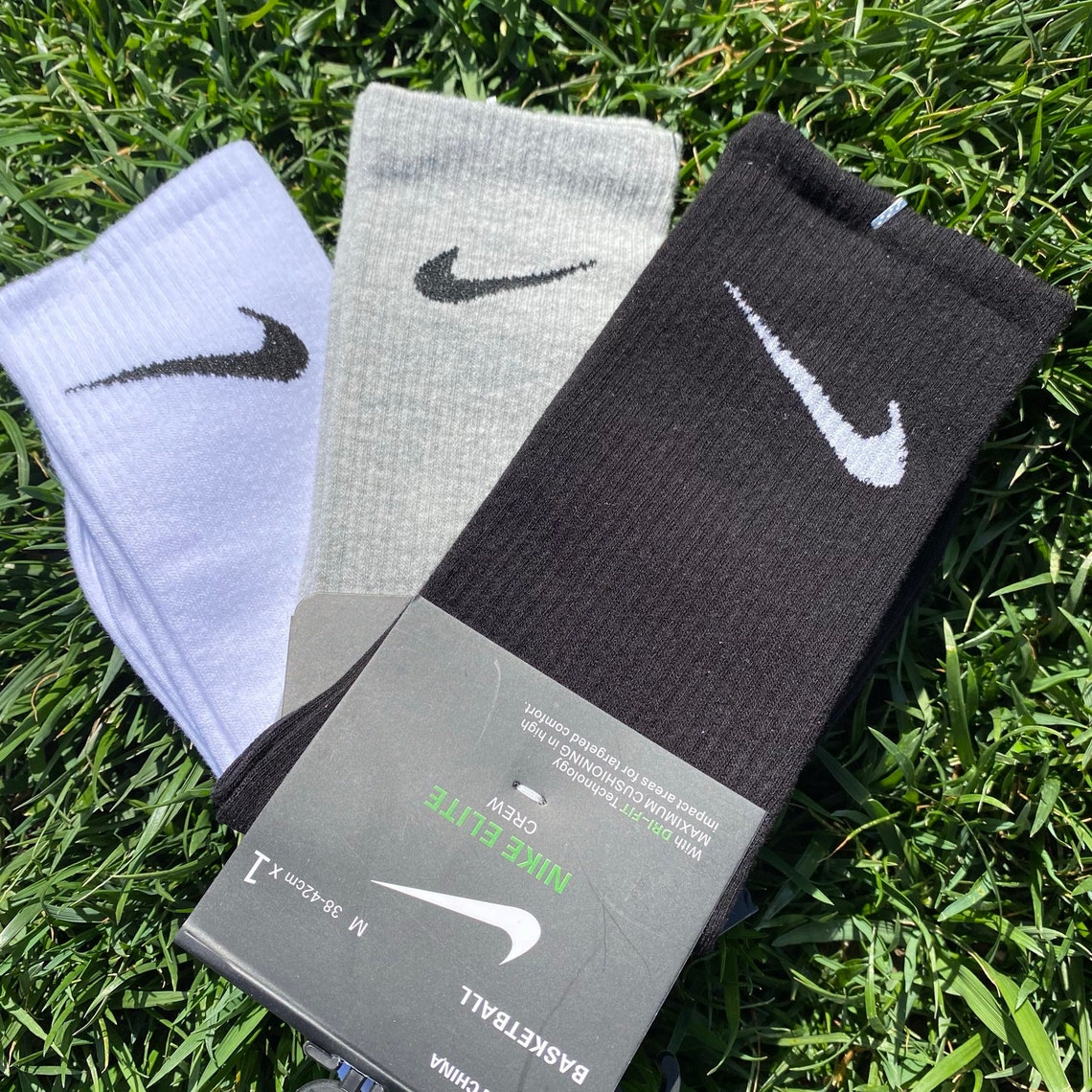 NIKE Dri-fit Socks 3 color Nike SOCK set Black Nike sock | Etsy