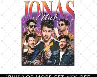 Nick Jonas PNG, Vintage 90s Nick Jonass PNG, Movie Graphic Tee Nick Jonass png, Nick Jonass Movie Rapper Retro