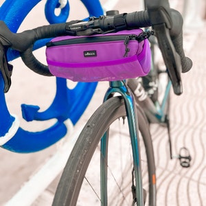 Fahrradlenkertasche in mehreren Farben von Lumiere & Co. Fahrradtasche Fahrrad-Bar-Tasche Burrito-Tasche Fahrradtasche Gepäckträgertasche Mystical Purple