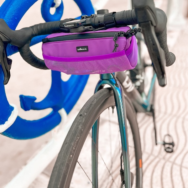 Fahrradlenkertasche in mehreren Farben von Lumiere & Co. | Fahrradtasche | Fahrrad-Bar-Tasche | Burrito-Tasche | Fahrradtasche | Gepäckträgertasche