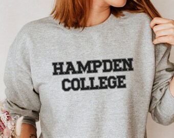 Hampden College Sweatshirt, Dark Academia Bookish Gift