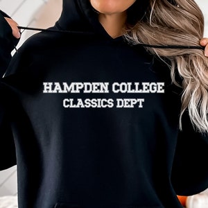 Hampden College Classics Department Hoodie, The Secret History, Dark Academia, Bookish Gifts