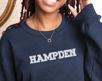 Hampden College Sweatshirt, Dark Academia Bookish Gift