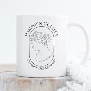 Hampden College Classics Department Mug, Secret History Mug, Dark Academia Mug
