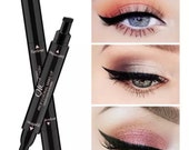 Black Eyeliner Stamp 2in1 Liquid Makeup Pencil Waterproof Quick Dry Christmas Gift Present Idea Eyes