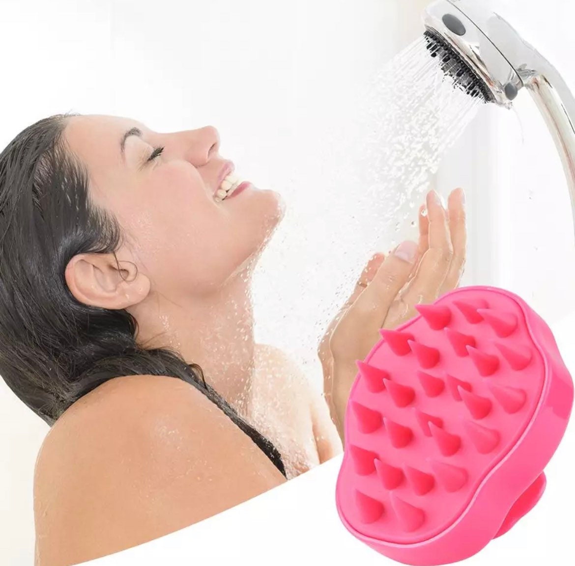Silicone Scalp Massager Hair Washing Comb Massaging Brush Etsy