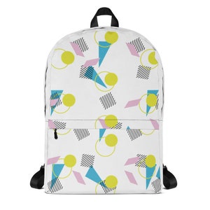 White - Retro - 90s - Backpack