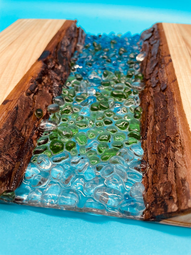 Resin River Wood Plank Etsy