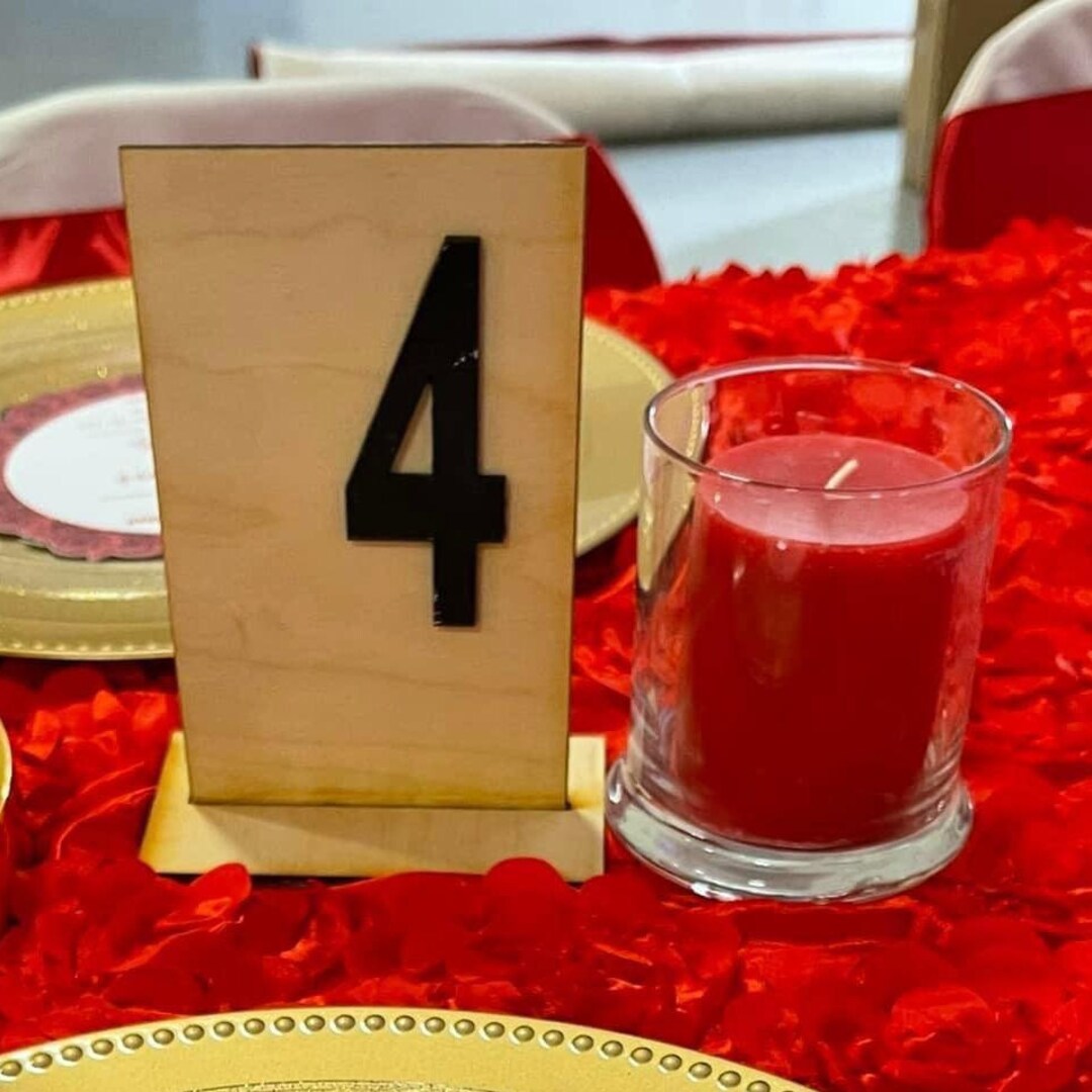 SVG Wedding / Event Table Numbers Laser Cut 130 SVG Laser Cut File