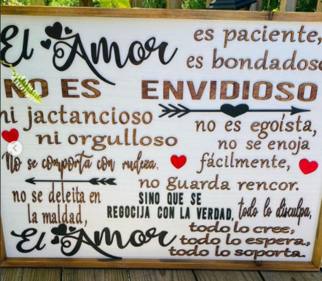 1 Corintios 13 SVG File - ARCHIVO DIGITAL - El Amor Corintios 13 Archivo De  Corte - 1 Corinthians 13 - Etsy, image size:1080x943