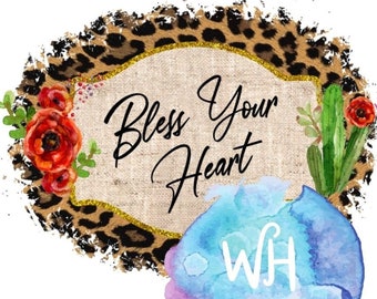 Bless Your Heart Printable Sublimation Girls Country Svg - Etsy